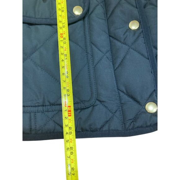 J. Crew Black Quilted Jacket Snap Closure Size Small - Picture 13 of 13